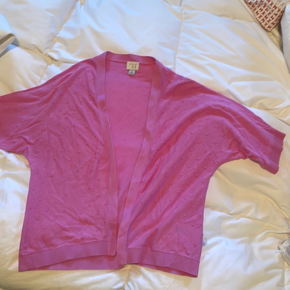 Short sleeve cardigan